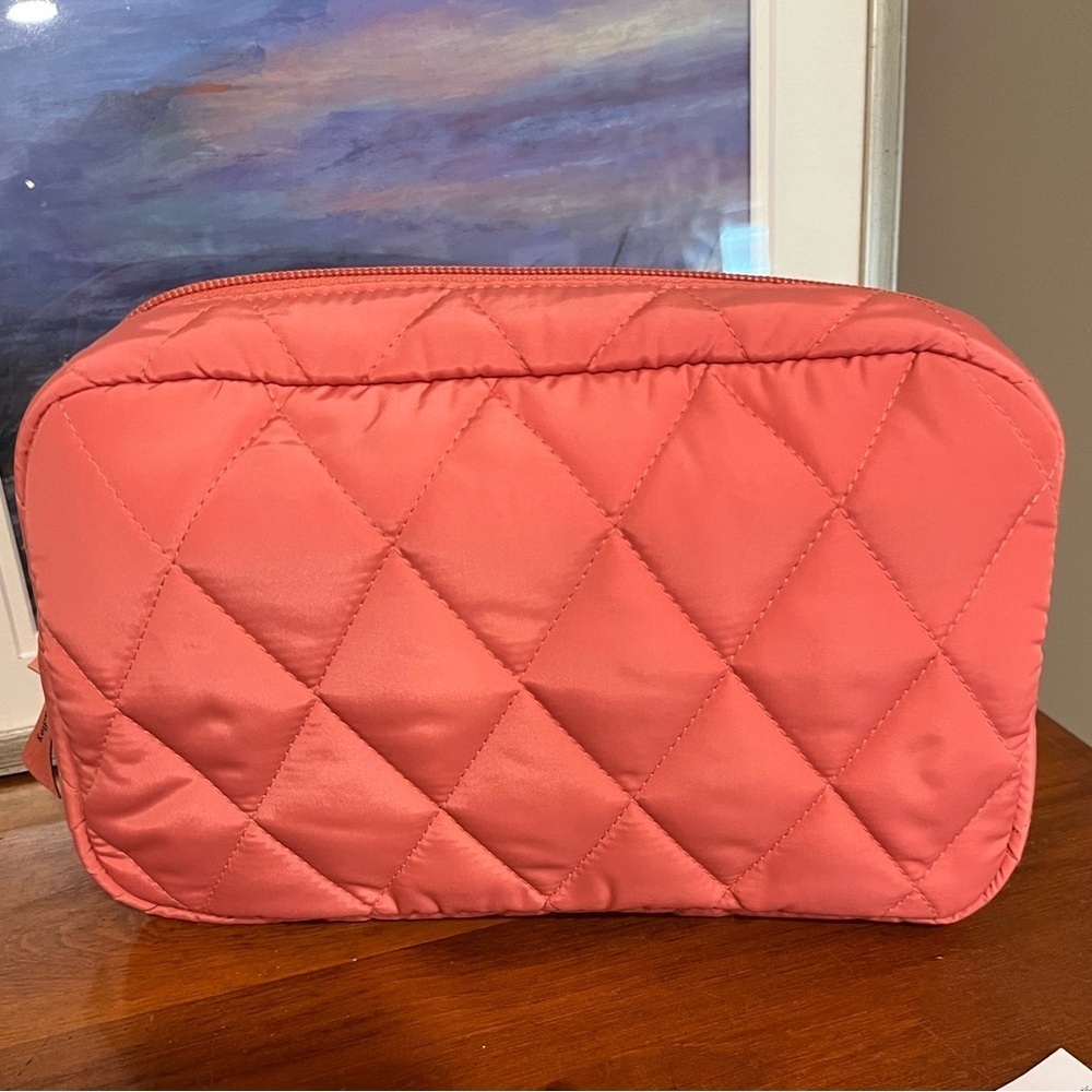 NWT Vera Bradley Ultralight Grand cosmetic case Blush Sienna - Picture 3 of 11